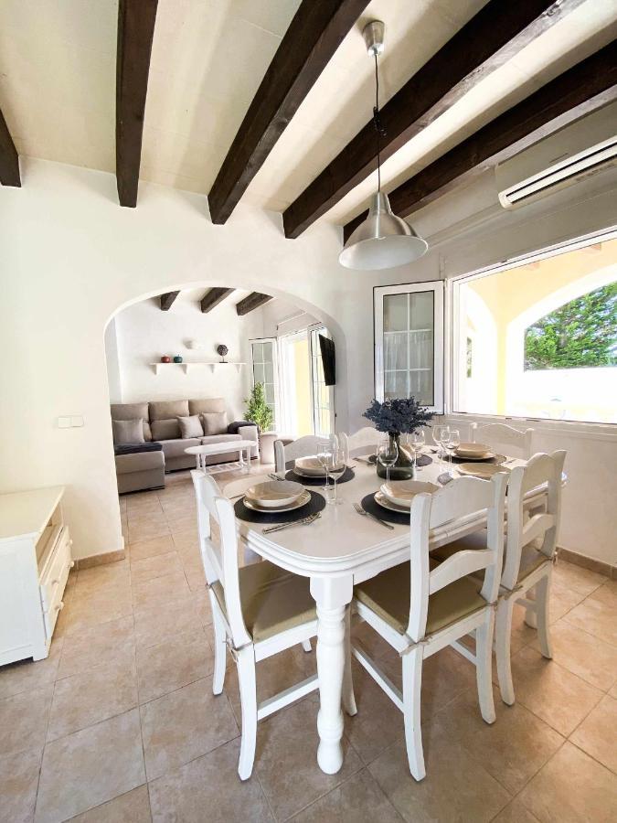 Chalet Villafranca Menorca Con Piscina Privada カラン・ボッシュ エクステリア 写真