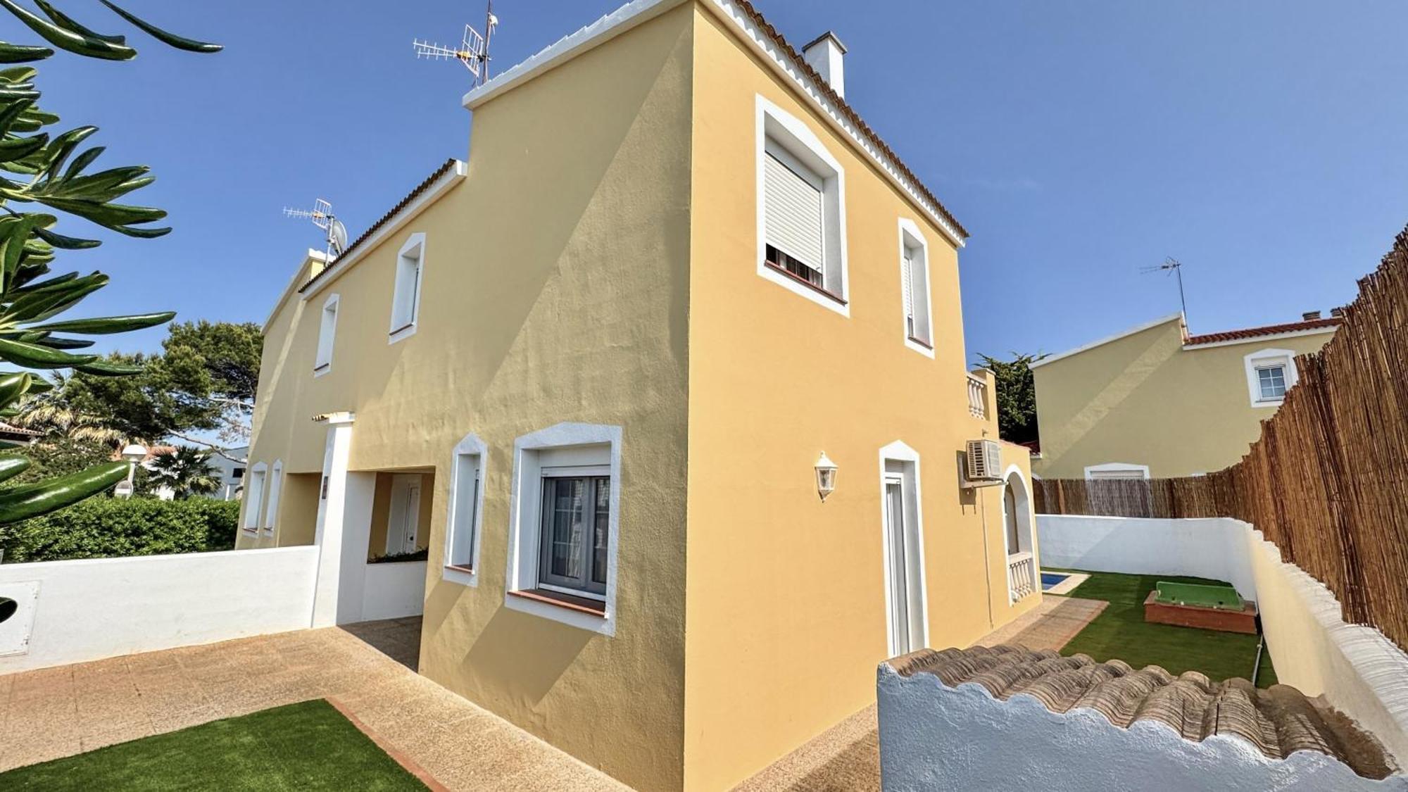 Chalet Villafranca Menorca Con Piscina Privada カラン・ボッシュ エクステリア 写真